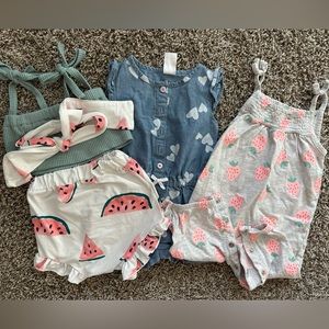 Baby girls 6M summer bundle